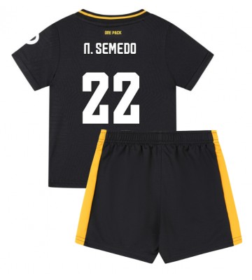 Wolves Nelson Semedo #22 Borta Kläder Barn 2024-25 Kortärmad (+ Korta byxor)
